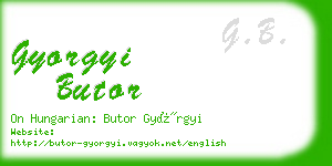 gyorgyi butor business card